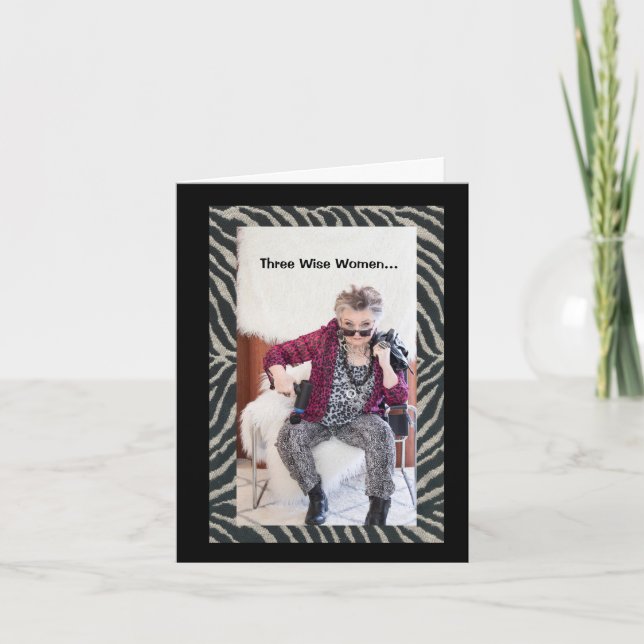 Três mulheres sábias teriam... Cartão (Frente)