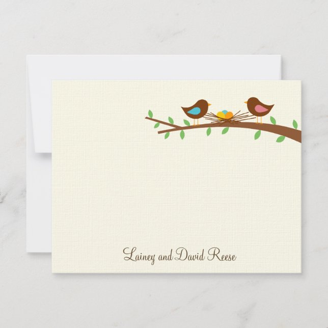 Três Novos Ovos Cartões de agradecimentos plano (Frente)