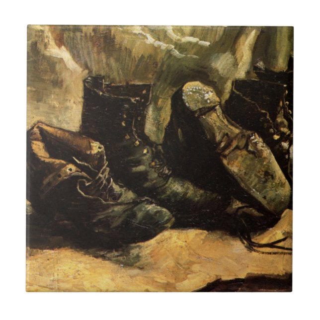 Três pares de Calçados por Vincent van Gogh (Frente)