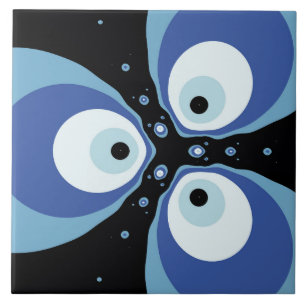 Três Peixes Azuis Falando Arte Fractal Moderna
