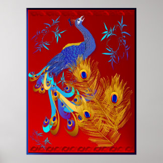 Três Penas e um Poster de Peacock