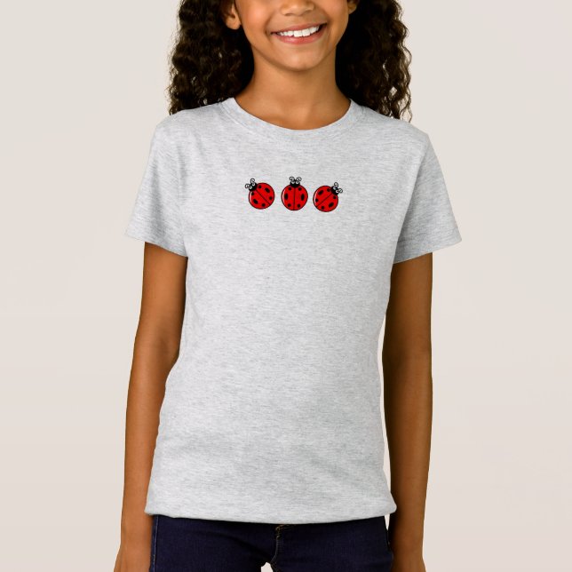 Três Pequenos Damybugs - Camiseta De Jérsei Bela P (Frente)