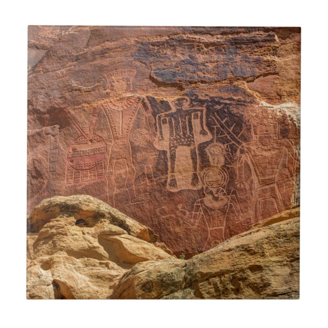 Três reis Petroglyph - rancho de Mcconkie - Utá (Frente)