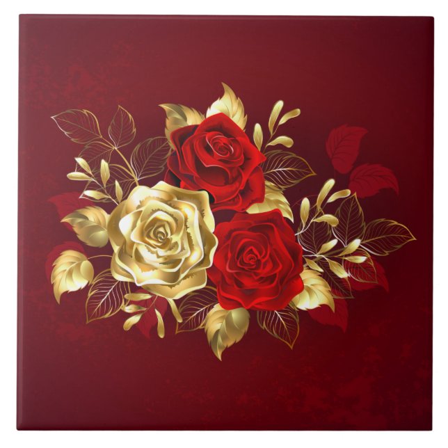 Três Rosas de joalharia (Frente)