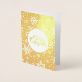 Três Sábios Luxury Real Foil Cartões de Natal