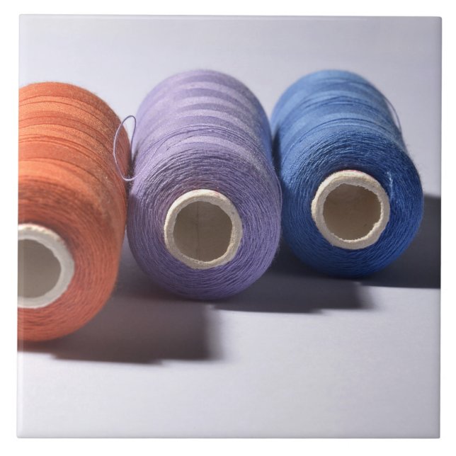 Três Spools de Azulejo cerâmico de rosca (Frente)