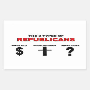 Três tipos de etiqueta dos republicanos