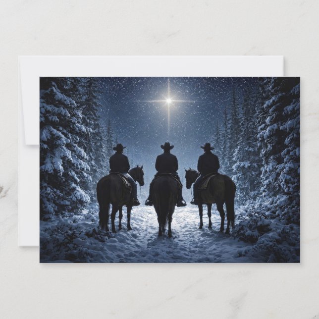Três Vaqueiros Guiados pelo Natal da Estrela do No (Frente)