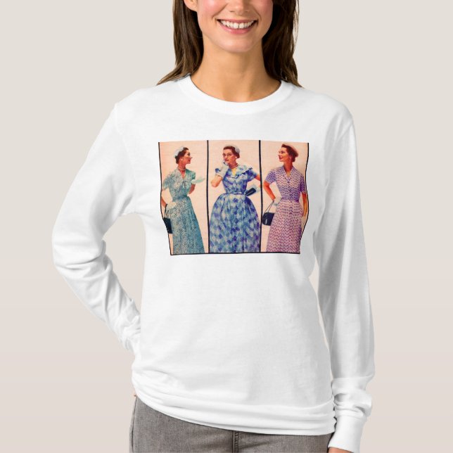 três vestidos de 1953 - roupa de vintage frente +  (Frente)