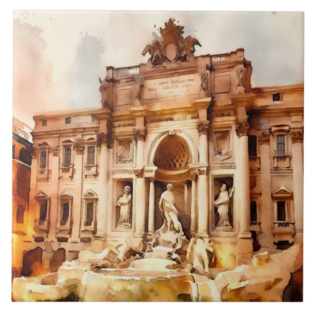 Trevi Fountain, Itália, Roma (Frente)