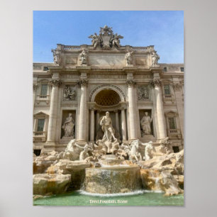 Trevi Fountain, Roma, Itália Design Foto Impressão