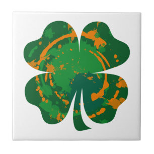 Trevo da tinta de St Patrick