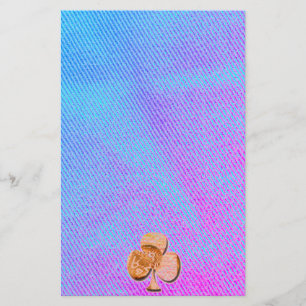 Trevo de canvas, padrão têxtil denim brilhante