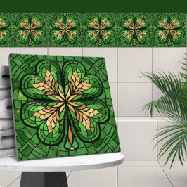 Trevo de quatro folhas - Arte mosaica