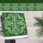 Trevo de quatro folhas - Mármore Verde e Pérola<br><div class="desc">Trevo de quatro folhas - Mármore Verde e Pérola</div>