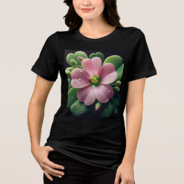 Trevo Floral Rosa e Verde Oxalis