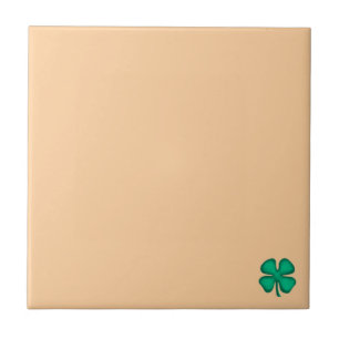 Trevo Irlandês de 4 Folhas Lucky pequeno azulejo b