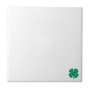 Trevo Irlandês de 4 Folhas Lucky pequeno azulejo b