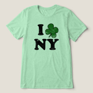 Trevo NY, t-shirt engraçado do dia do St. Patrick