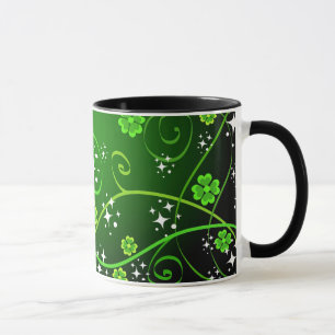 Trevos e estrelas - caneca