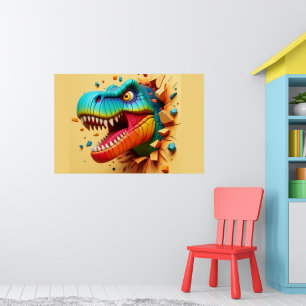 TRex, Break Dinossauro do Impressão de Poster de M