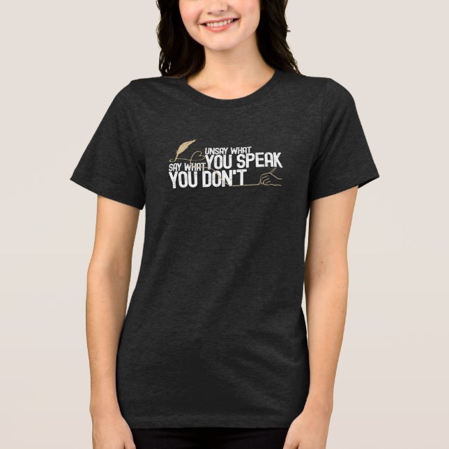 Tri-blend Comfort Women's Sarcastic Quote Tee (Frente)