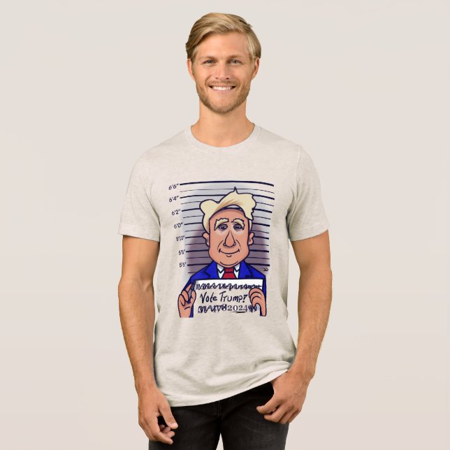 Tri-Blend dos Homens de Trump (Frente Completa)