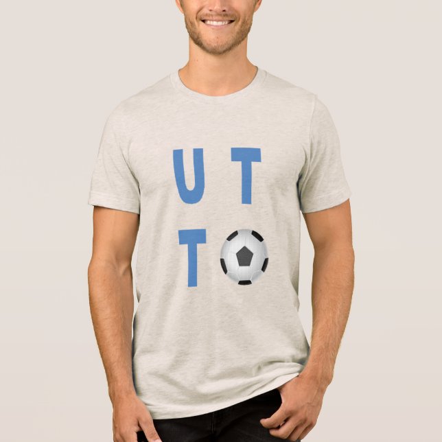 Tri-blend Shirt oatmeal  UTAH  SPORT  (Frente)