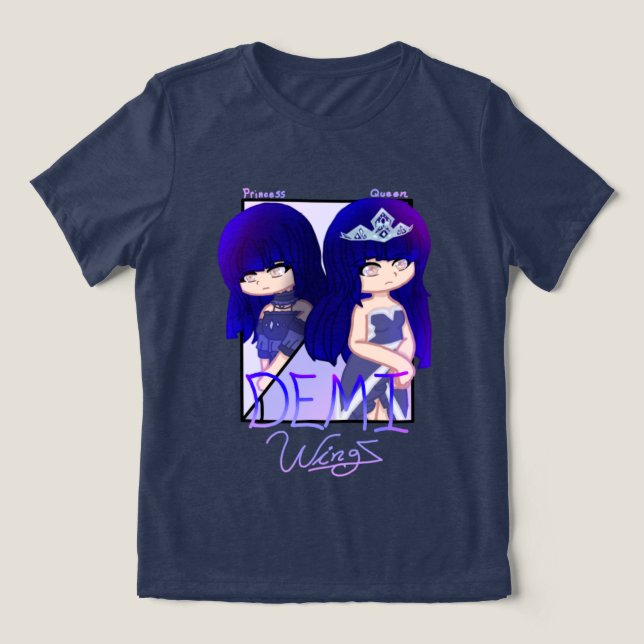 Tri-Blend Shirt With Princess/Queen Demi (Design frontal)