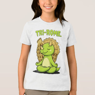Tri-Roma Zen Triceratopo: Yoga adorabile di dinosa