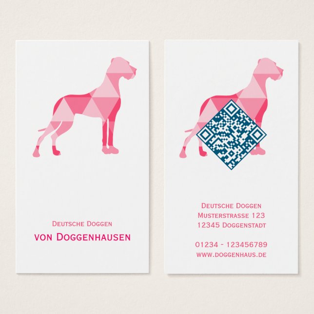 Triangle Dogge – Grande Danés Abstrato (Frente & Verso)