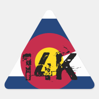 Triangular adesivo de 14 k