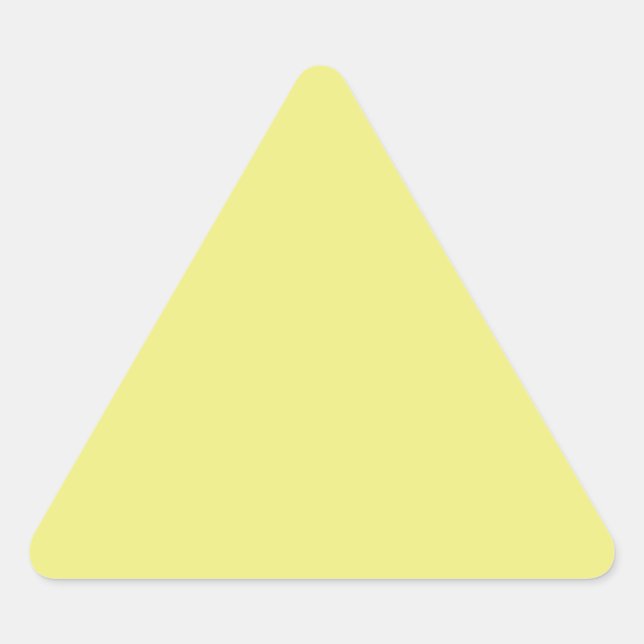 Triangular Adesivo de triângulo amarelo de pasta clara (Frente)