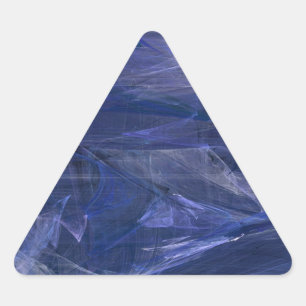Triangular Adesivo de triângulo frontal Abstrato azul