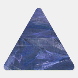 Triangular Adesivo de triângulo frontal Abstrato azul