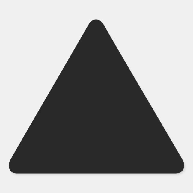 Triangular Adesivo de triângulo preto (Frente)