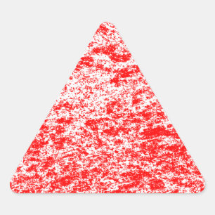 Triangular Adesivo de triângulo vermelho e branco do marble