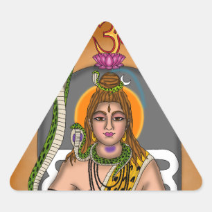 Triangular Adesivo do Senhor Shiva