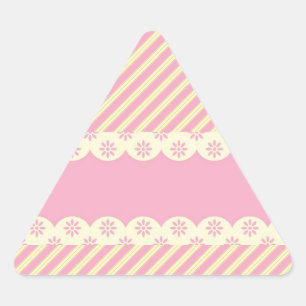 Triangular Adesivo do triângulo de fundo do olho rosa