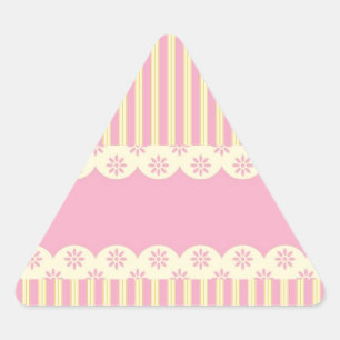 Triangular Adesivo do triângulo de fundo do olho rosa