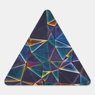 Triangular Adesivo redondo clássico de bolhas quebradas