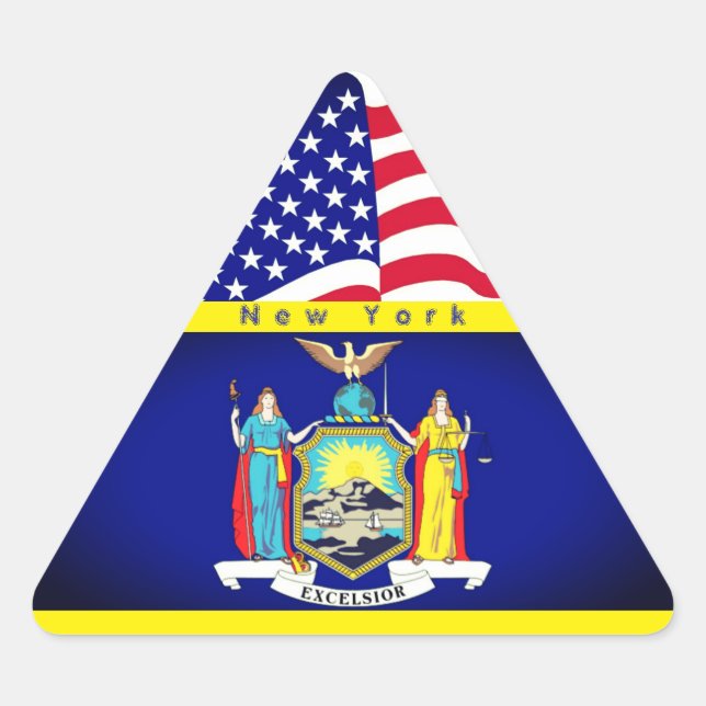 Triangular Adesivo Visite Nova York (Frente)