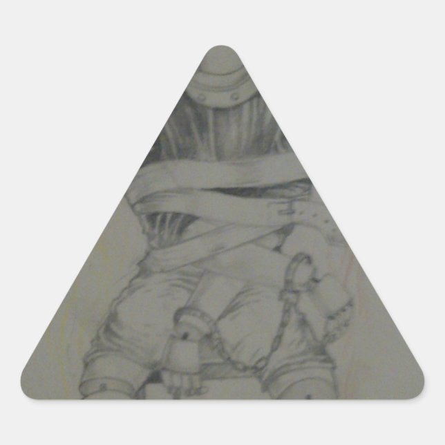 Triangular Triângulo de Adesivo Amor Liberdade Paz e Unidade (Frente)