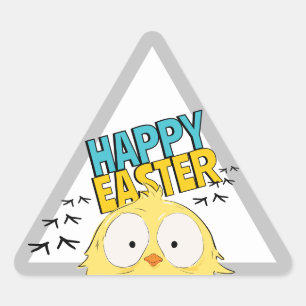 Triangular Um Galinha Louco! Adesivo