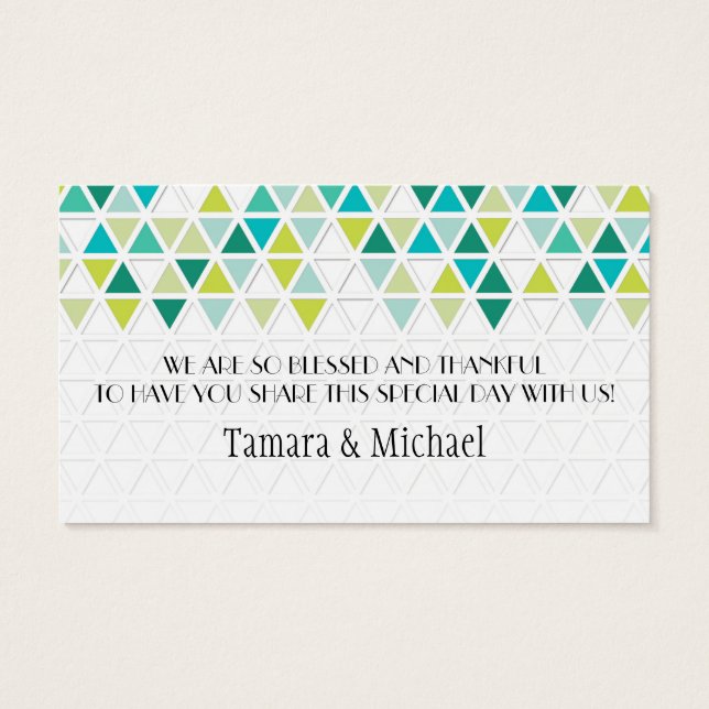 Triângulo de Estilo do Mod Padrão Geométrico (Verso)