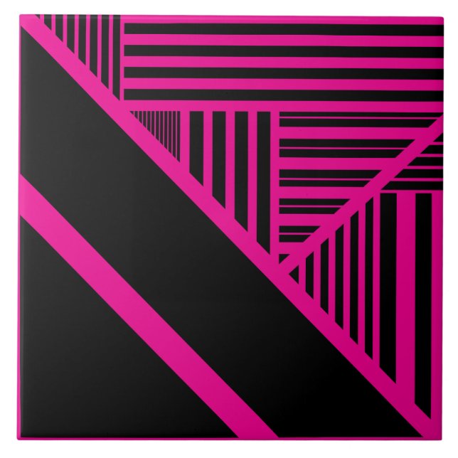 Triângulo entre magenta e preto (Frente)
