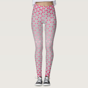 Triângulo.Padrão.sombra.rosa.02 Leggings BG indefi