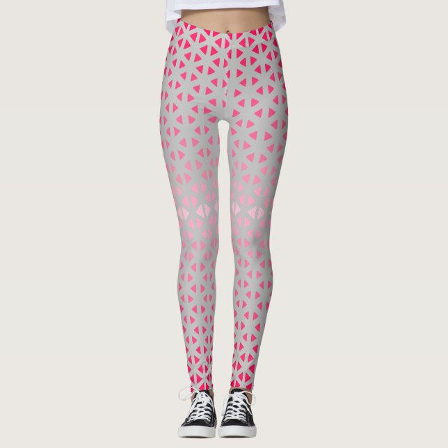 Triângulo.Padrão.sombra.rosa.02 Leggings BG indefi (Frente)