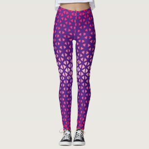 Triângulo.Padrão.sombra.rosa.02 Leggings BG Roxas