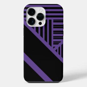 Triângulo Stripes em roxo e preto